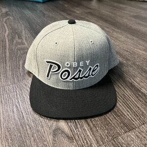 Obey “Posse” Gray Snapback Hat